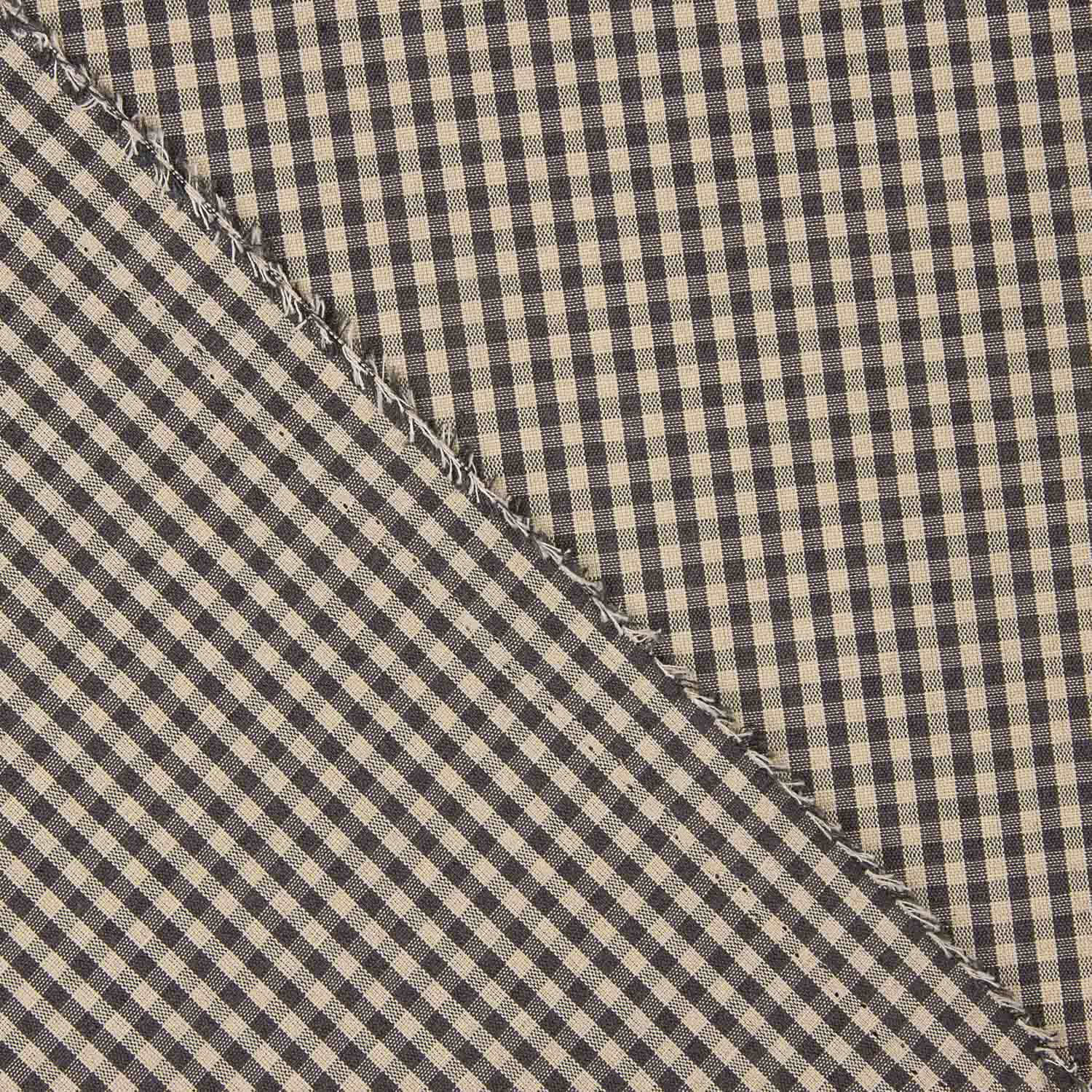 Dark Grey-Camel Cotton Vichy - Ribes y Casals