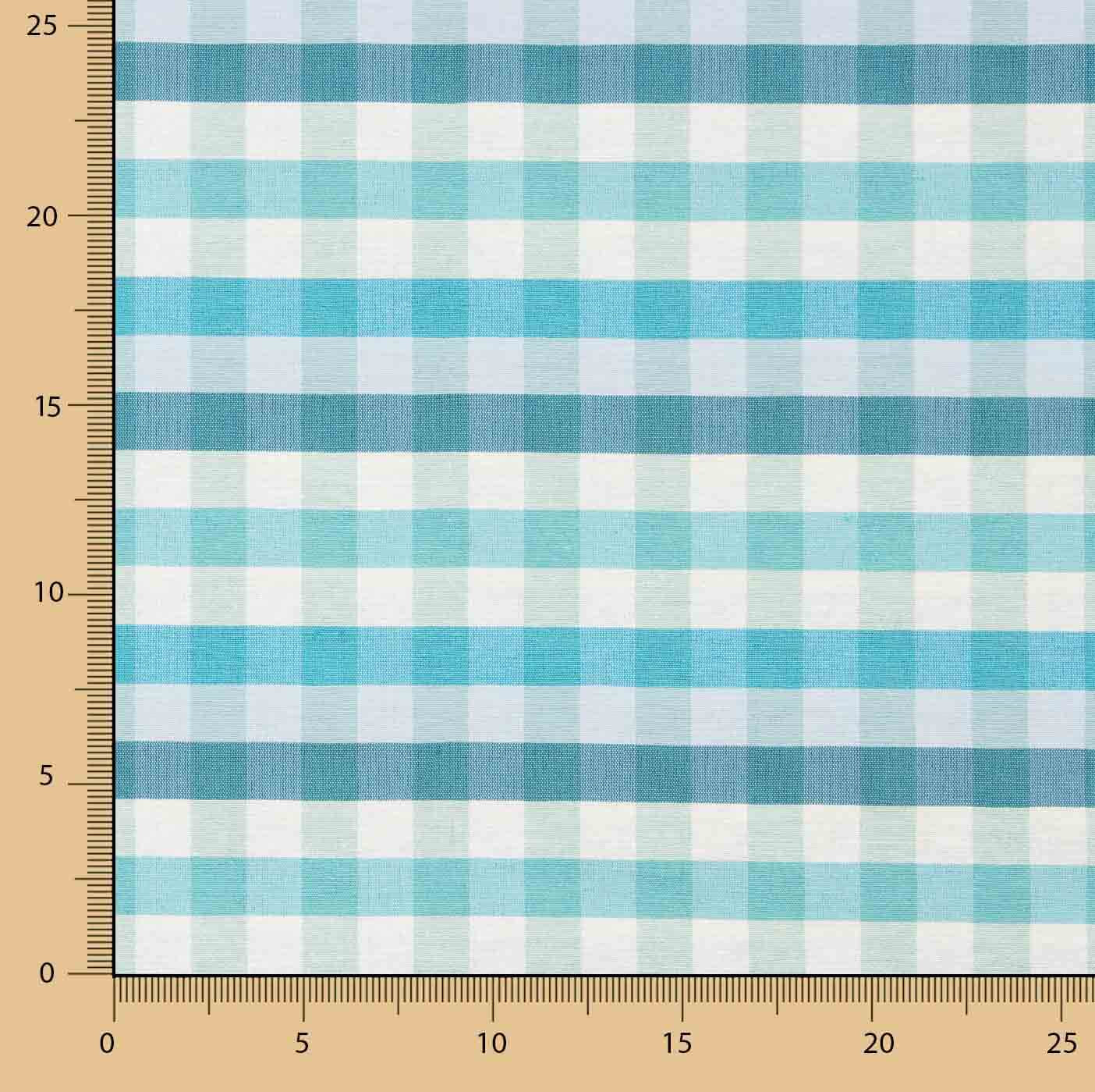 Fine Canvas, Blue-Green Checks - Ribes y Casals