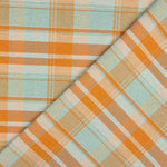 Fine Canvas, Orange and Mint Checks - Ribes y Casals