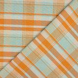 Fine Canvas, Orange and Mint Checks - Ribes y Casals