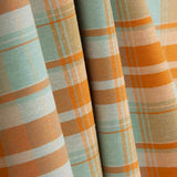 Fine Canvas, Orange and Mint Checks - Ribes y Casals