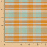 Fine Canvas, Orange and Mint Checks - Ribes y Casals