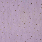 Light Lilac Constellation Lurex Cotton Fabric - Ribes y Casals