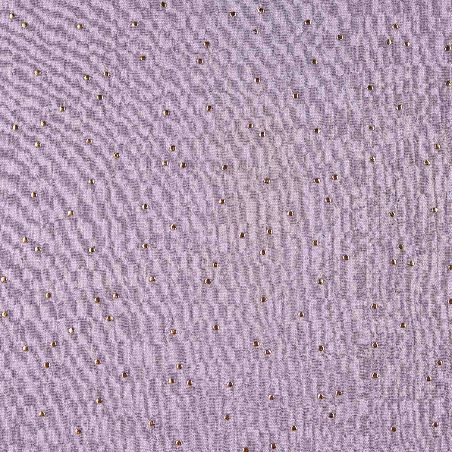 Light Lilac Constellation Lurex Cotton Fabric - Ribes y Casals