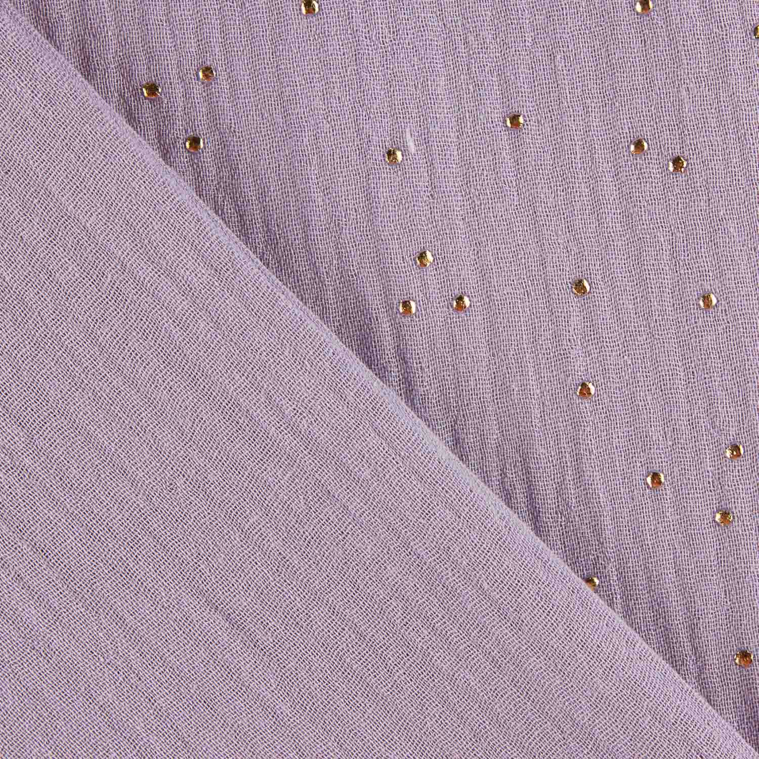 Light Lilac Constellation Lurex Cotton Fabric - Ribes y Casals