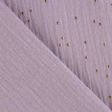 Light Lilac Constellation Lurex Cotton Fabric - Ribes y Casals