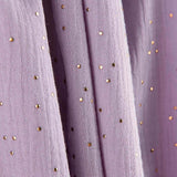 Light Lilac Constellation Lurex Cotton Fabric - Ribes y Casals