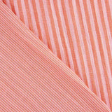 Double Gauze Muslin Striped Two-Tone Red - Ribes y Casals