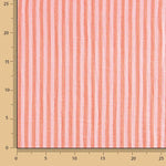 Double Gauze Muslin Striped Two-Tone Red - Ribes y Casals