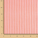 Double Gauze Muslin Striped Two-Tone Red - Ribes y Casals
