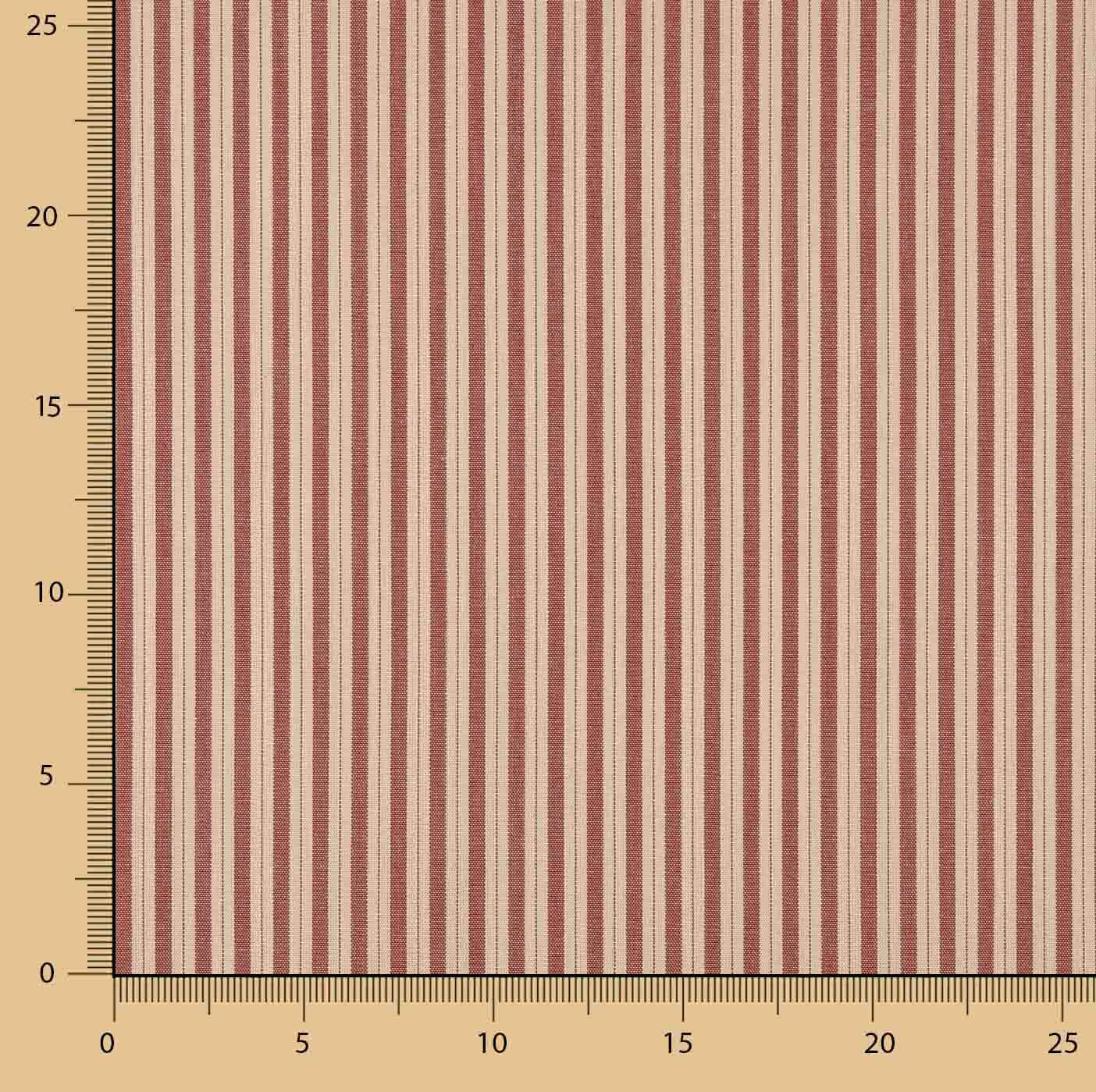 Flat Vertical Stripes Maroon and Beige - Ribes y Casals