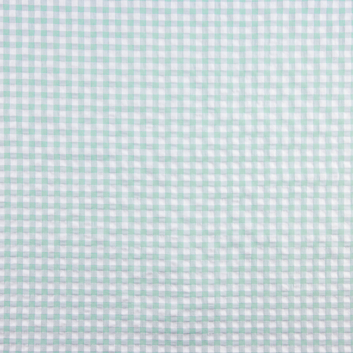 Soft Green Checks Seersucker - Ribes y Casals