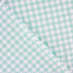 Soft Green Checks Seersucker - Ribes y Casals