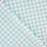 Soft Green Checks Seersucker - Ribes y Casals
