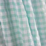 Soft Green Checks Seersucker - Ribes y Casals