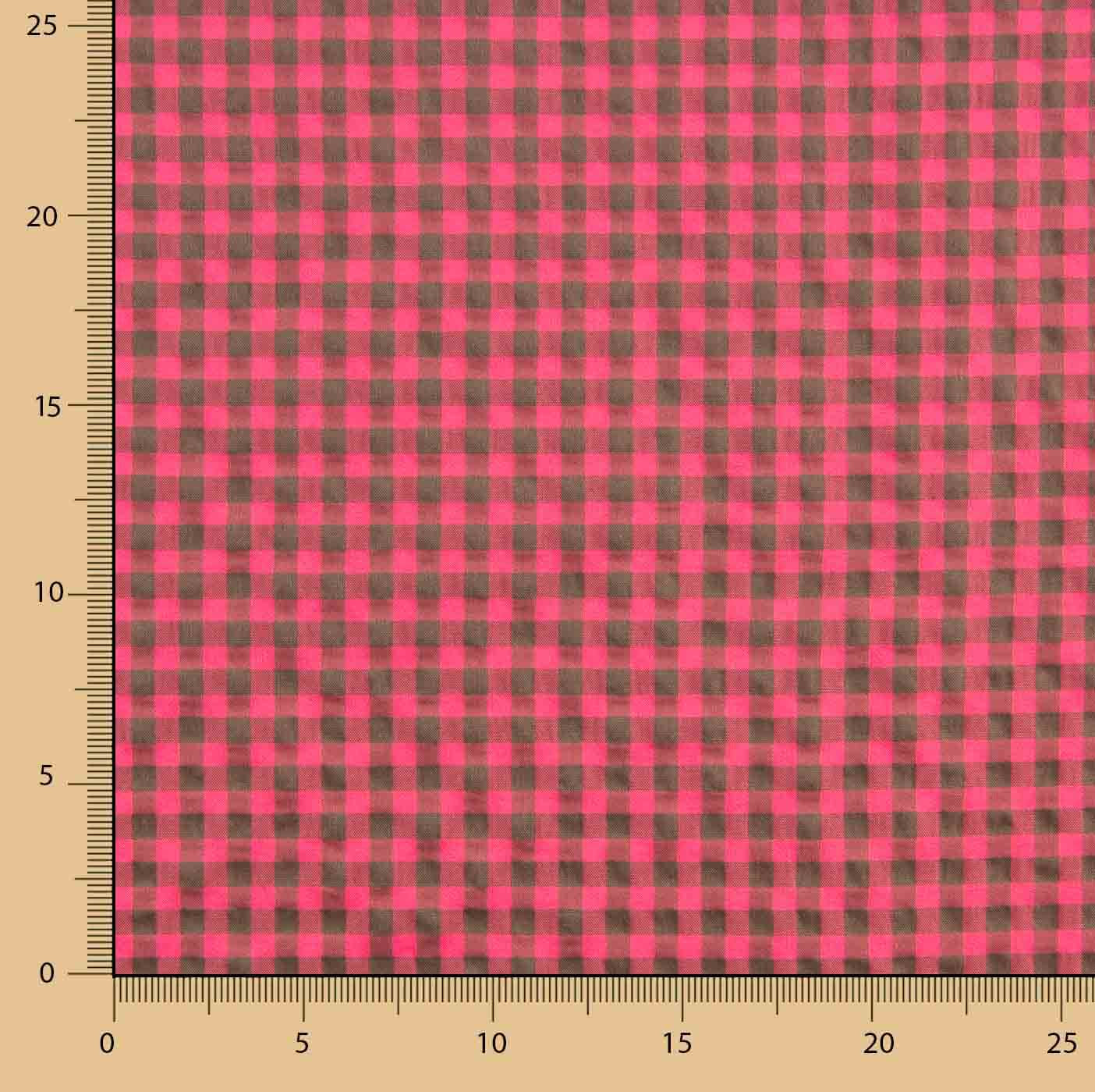 Pink and Grey Gingham Checks Seersucker - Ribes y Casals