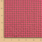 Pink and Grey Gingham Checks Seersucker - Ribes y Casals