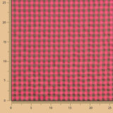Pink and Grey Gingham Checks Seersucker - Ribes y Casals