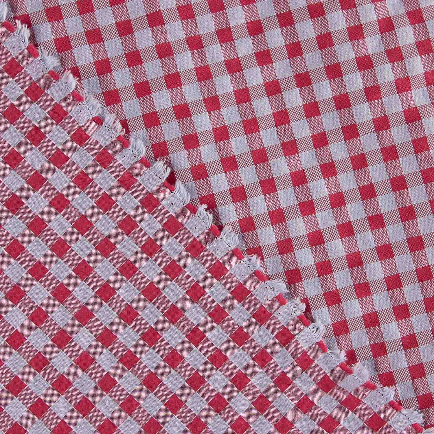 Pink and Blue Gingham Seersucker - Ribes y Casals