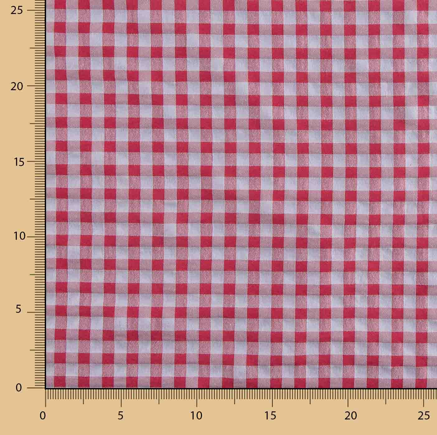 Pink and Blue Gingham Seersucker - Ribes y Casals