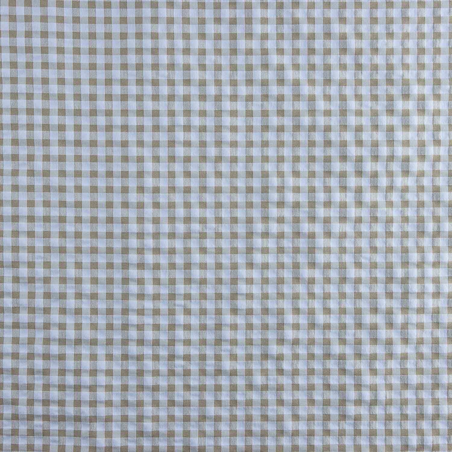 Green and Blue Gingham Checks Seersucker - Ribes y Casals