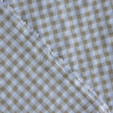 Green and Blue Gingham Checks Seersucker - Ribes y Casals