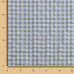 Green and Blue Gingham Checks Seersucker - Ribes y Casals