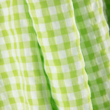 Lime Green Vichy Check Seersucker - Ribes y Casals