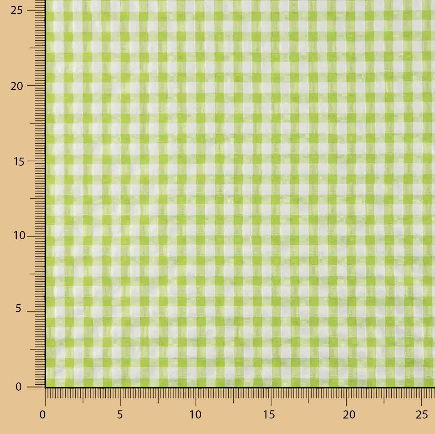 Lime Green Vichy Check Seersucker - Ribes y Casals