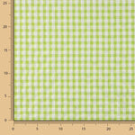 Lime Green Vichy Check Seersucker - Ribes y Casals