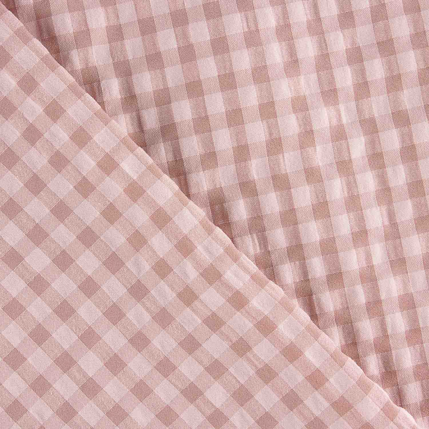 Pink Vichy Check Seersucker - Ribes y Casals