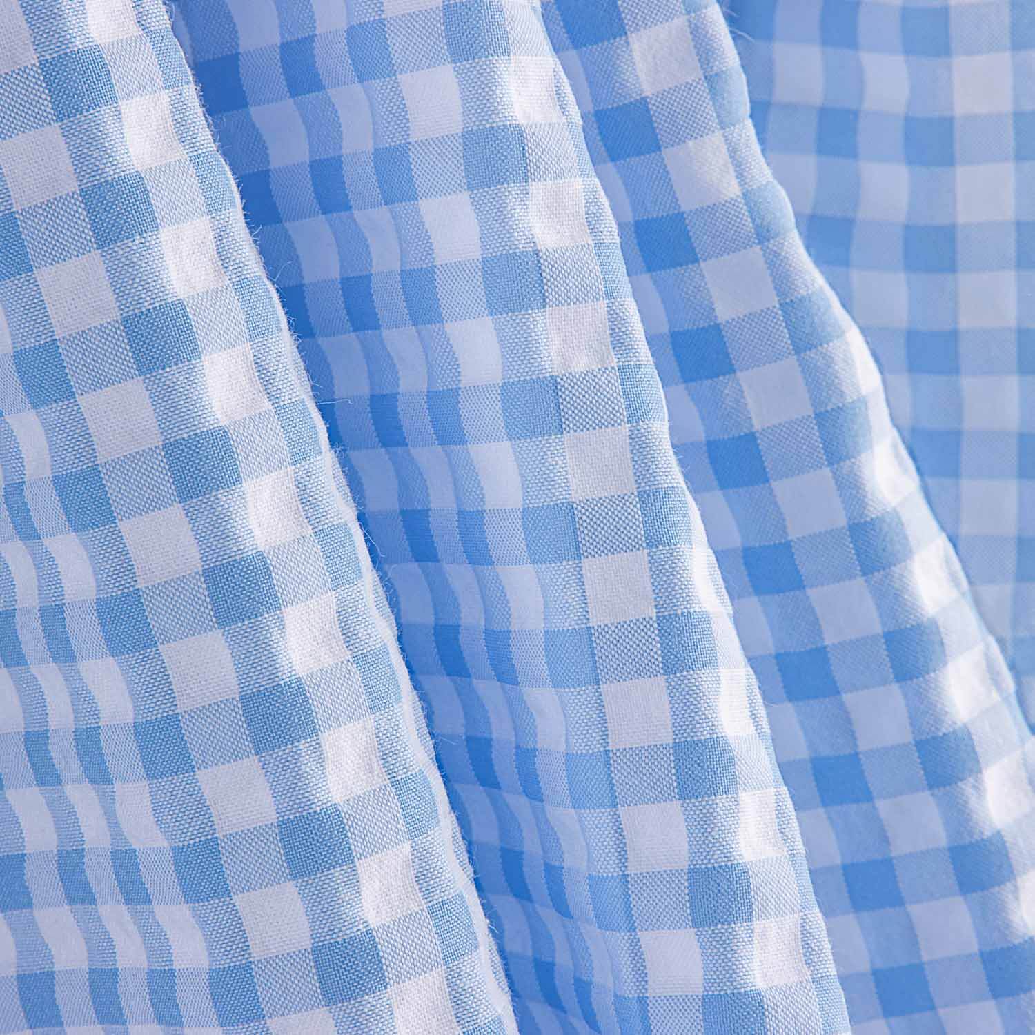 Seersucker Cuadros Azul - Ribes y Casals