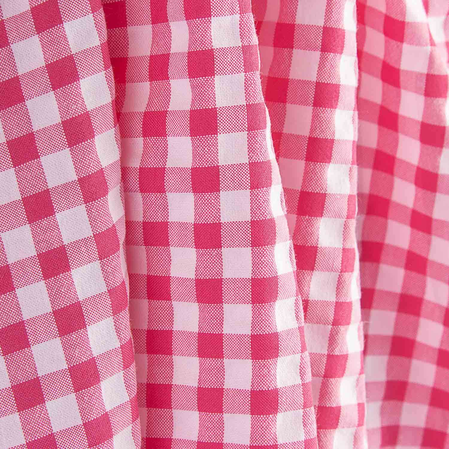 Seersucker Cuadros Rosa Intenso - Ribes y Casals