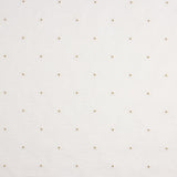 White Cotton Voile with Floral Embroidery and Gold Lurex - Ribes y Casals