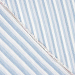 Blue and White Striped Cotton Bambula - Ribes y Casals