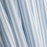 Blue and White Striped Cotton Bambula - Ribes y Casals