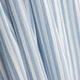 Blue and White Striped Cotton Bambula - Ribes y Casals