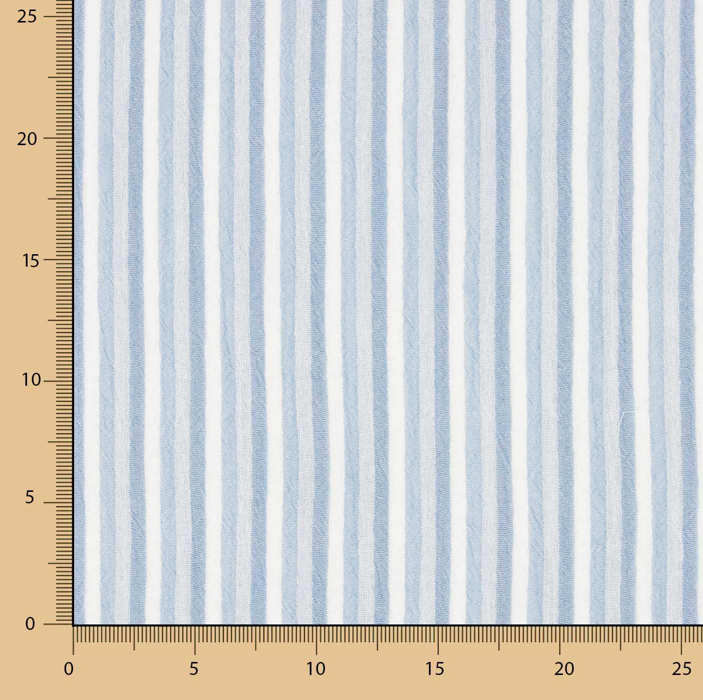 Blue and White Striped Cotton Bambula - Ribes y Casals