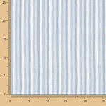 Blue and White Striped Cotton Bambula - Ribes y Casals