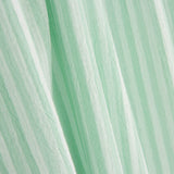 Green and White Striped Cotton Bambula - Ribes y Casals