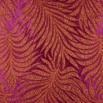 Purple and Red Lurex Brocade Leaves - Ribes y Casals