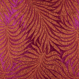 Purple and Red Lurex Brocade Leaves - Ribes y Casals