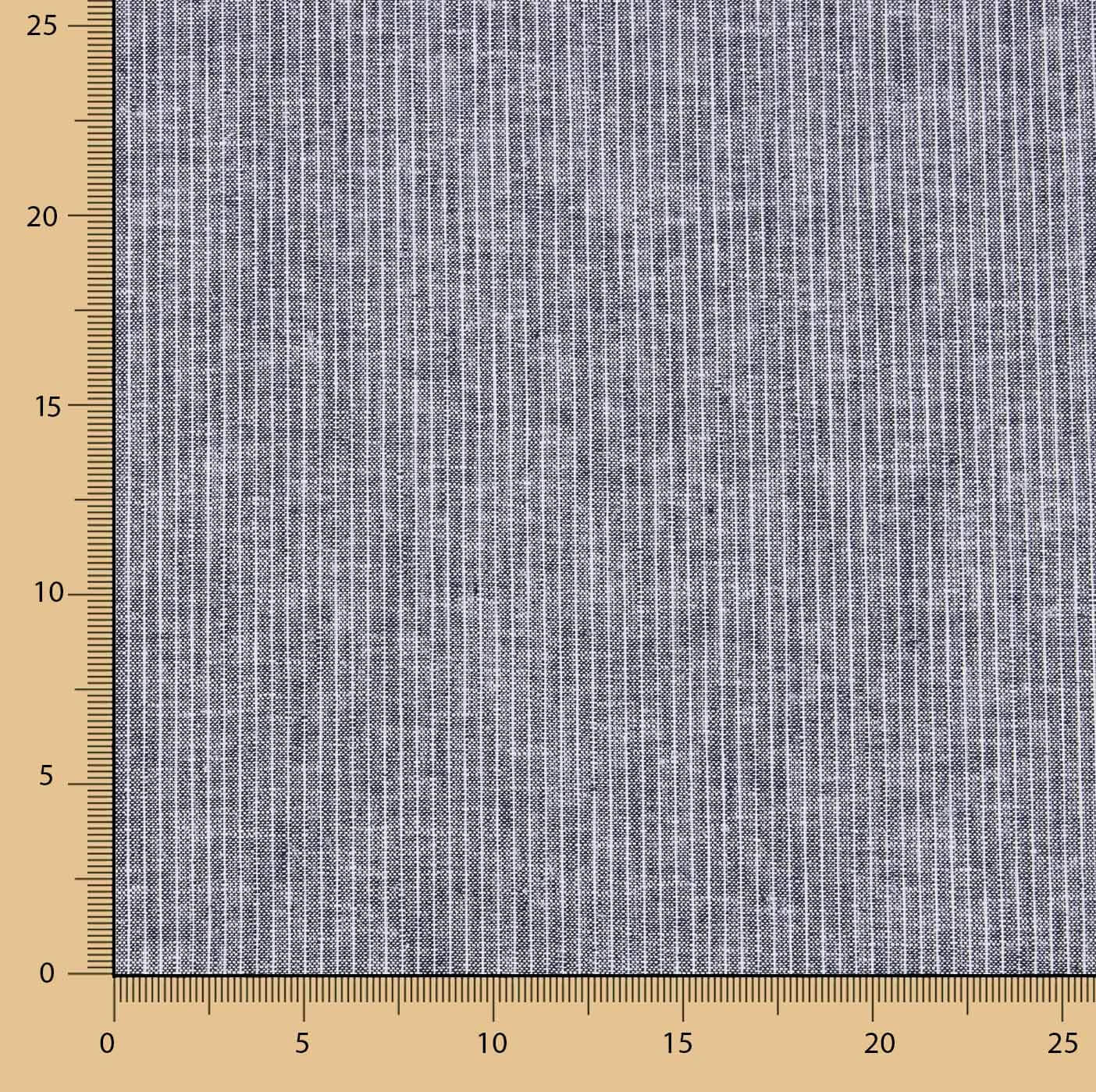 Linen and Cotton Stripes Natural Grey - Ribes y Casals