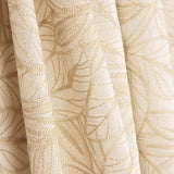 Raw Cotton Voile with Beige Leaf Embroidery - Ribes y Casals