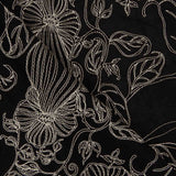 Black Cotton Voile with Embroidery - Ribes y Casals