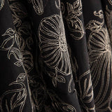 Black Cotton Voile with Embroidery - Ribes y Casals