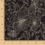 Black Cotton Voile with Embroidery - Ribes y Casals
