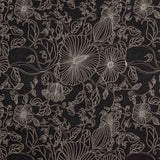 Black Cotton Voile with Embroidery - Ribes y Casals
