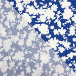 Blue Floral Print Viscose - Ribes y Casals
