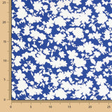 Blue Floral Print Viscose - Ribes y Casals